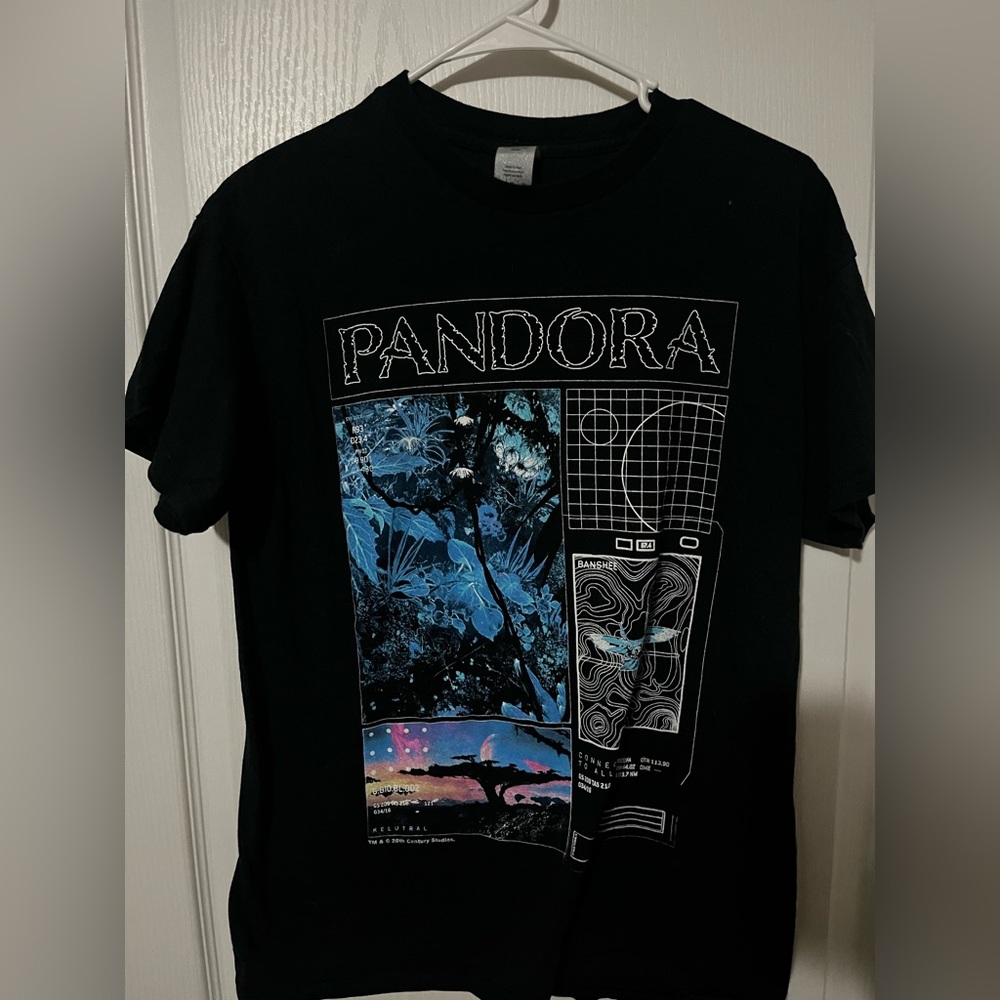 Pandora Black and Blue Graphic Tee